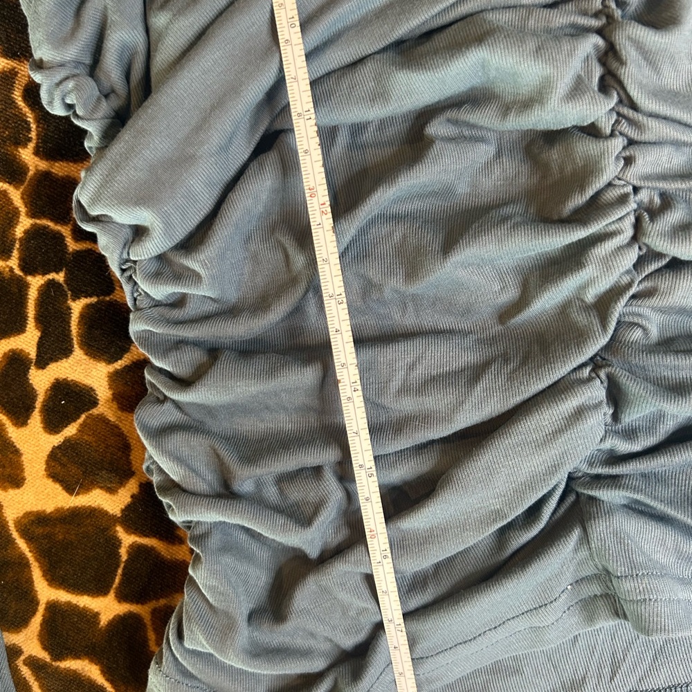 OGL Blue Ruched Top - Picture 6 of 8